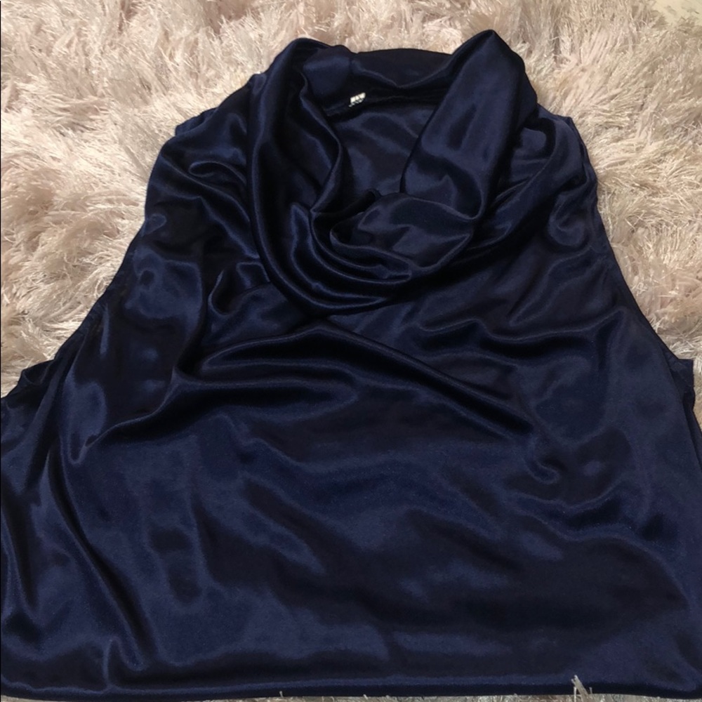 Navy Blue Blouse